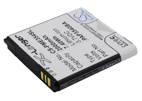 Prestigio MultiPhone 3540 Duo Battery 3.7V 2000mAh Li-Ion - Compatible Replacement
