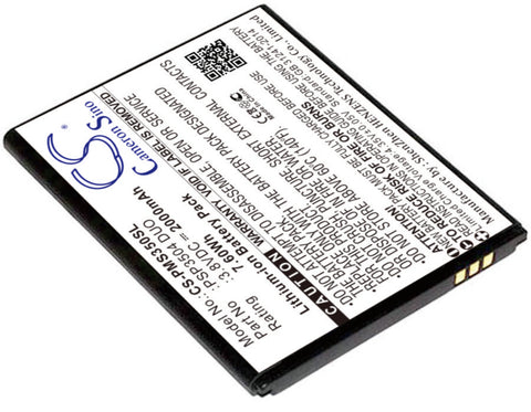 Prestigio Muze C3 Battery 3.8V 2000mAh Li-Ion - Compatible Replacement