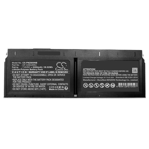 Panasonic Toughbook CF-XZ6 Battery 7.6V 2600mAh - Compatible Replacement