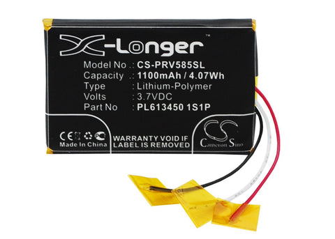 Prestigio GeoVision 5850HDDVR Battery 3.7V 1100mAh - Compatible Replacement