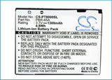 Pantech Crossover Battery 3.7V 1300mAh - Compatible Replacement