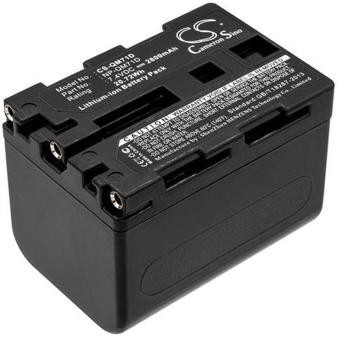 Sony Video Walkman GV-D1000 Battery 7.4V 2800mAh - Compatible Replacement