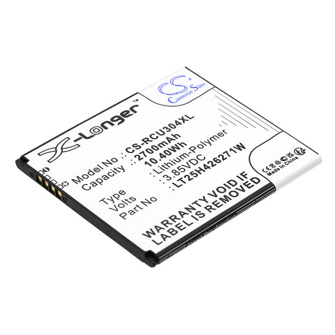 Wiko U307AS Battery 3.85V 2700mAh Li-Polymer - Compatible Replacement