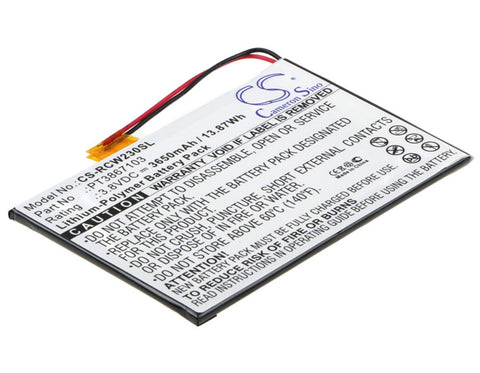 RCA RCT6272W23 Battery 3.8V 3650mAh Li-Polymer - Compatible Replacement