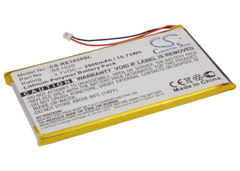 Rollei ES1020G MP3 Player Battery 3.7V 2900mAh Li-Polymer - Compatible Replacement