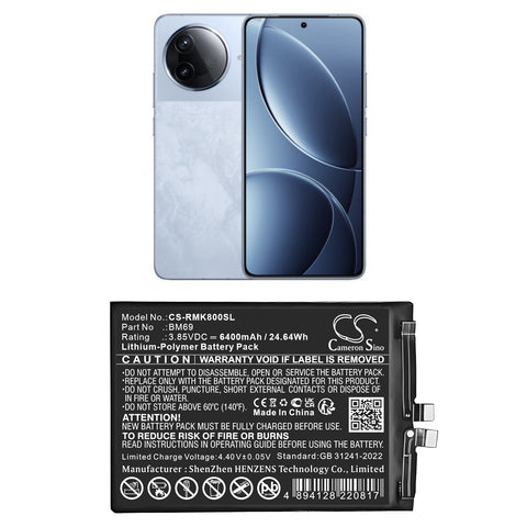 Redmi 24117RK2CC Battery 3.85V 6400mAh - Compatible Replacement