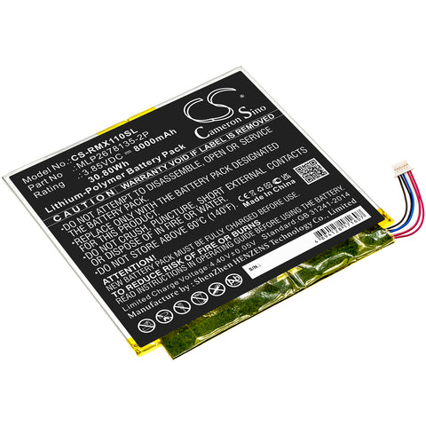 Verizon Ellipsis 10 inch 32GB HD 4G Battery 3.85V 8000mAh - Compatible Replacement