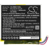 Verizon Ellipsis 10 inch 32GB HD 4G Battery 3.85V 8000mAh - Compatible Replacement