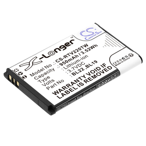 Cameron Sino CS-RTV220TW Battery