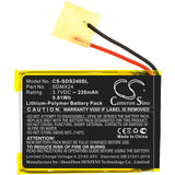 SanDisk Sansa Clip Sport Battery 3.7V 220mAh - Compatible Replacement