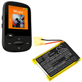 SanDisk Sansa Clip Sport Battery 3.7V 220mAh - Compatible Replacement
