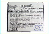 Sharp SH902ISL Battery 3.7V 650mAh - Compatible Replacement