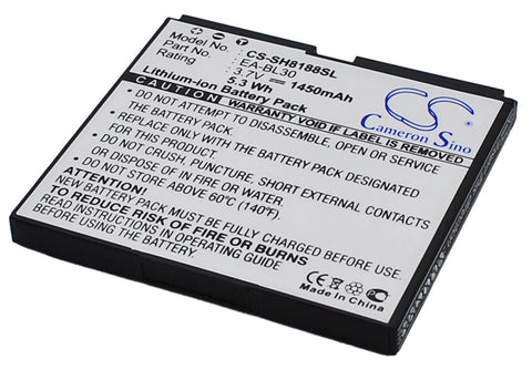 Sharp SH8188U Battery 3.7V 1450mAh Li-Ion - Compatible Replacement