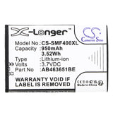 Samsung GT-M7500 Emporio Armani Battery 3.7V 950mAh - Compatible Replacement