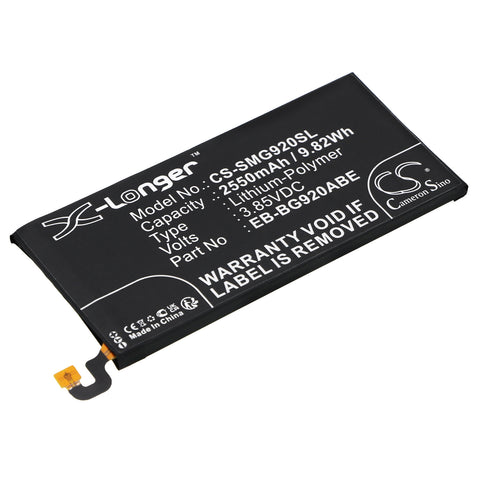 Samsung Galaxy S6 TD-LTE Battery 3.85V 2550mAh - Compatible Replacement