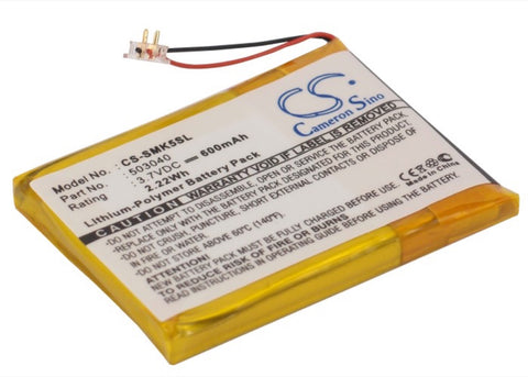 Samsung 503040 Battery 3.7V 600mAh Li-Polymer - Compatible Replacement