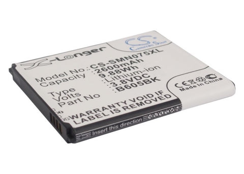 Samsung SGH-N075T Battery 3.8V 2600mAh - Compatible Replacement