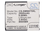 Samsung SGH-N075T Battery 3.8V 2600mAh - Compatible Replacement