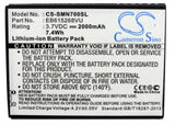 NTT DoCoMo Galaxy Note LTE Battery 3.7V 2000mAh - Compatible Replacement