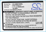Samsung Galaxy Note Battery 3.7V 5000mAh - Compatible Replacement