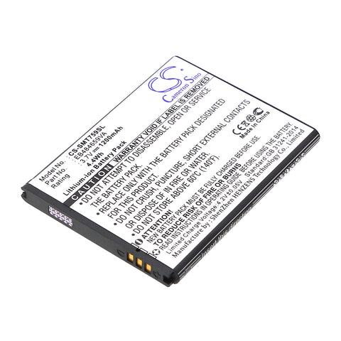 Samsung SPH-D600 Battery 3.7V 1200mAh - Compatible Replacement