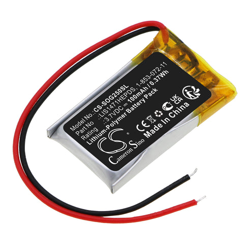 Sony TDG-BR250 Battery 3.7V 100mAh - Compatible Replacement