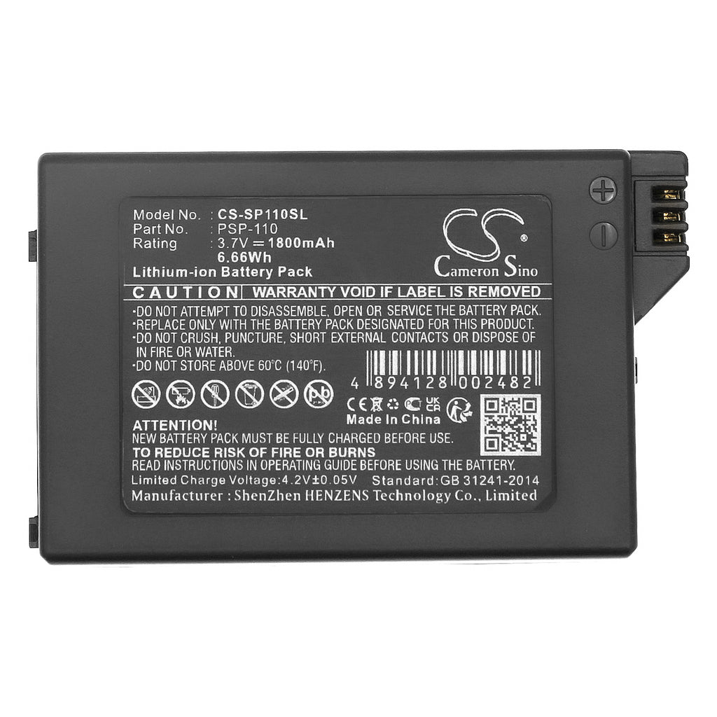 Sony PSP-110 Battery Replacement for PlayStation Portable ...