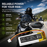 Sena 50R 3-Button Spider RT1 Bluetooth Battery 3.7V 800mAh - Compatible Replacement