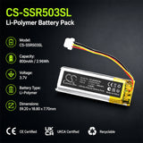 Sena 50R 3-Button Spider RT1 Bluetooth Battery 3.7V 800mAh - Compatible Replacement