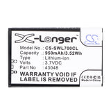 Swissvoice SV 20405855 Battery 3.7V 950mAh - Compatible Replacement