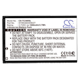 T-Com TC300 Battery 3.7V 1000mAh - Compatible Replacement
