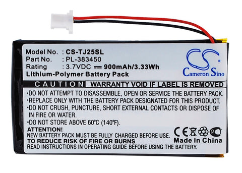 Sony Clie PEG-TJ35 Battery 3.7V 900mAh - Compatible Replacement