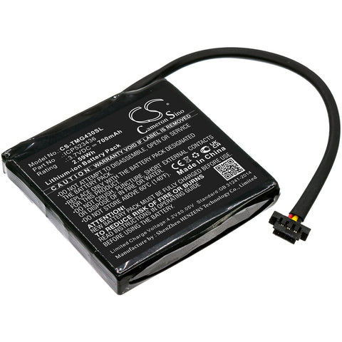 TomTom Go 400 4.3" Satnav Battery 3.7V 700mAh Li-Ion - Compatible Replacement