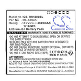 Hi-Target ihand 20 Data Controller GPS Battery 3.7V 4600mAh - Compatible Replacement