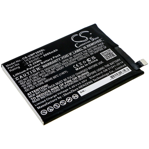 UMI 1ICP/6/65/87 Battery 3.85V 5000mAh Li-Polymer - Compatible Replacement