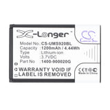 Unitech MS920 Battery 3.7V 1200mAh - Compatible Replacement