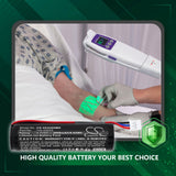 Veins Accuvein AV500 Illuminator Battery 3.7V 2600mAh - Compatible Replacement
