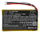 V Tech RM5764-2HD Battery 3.7V 2000mAh - Compatible Replacement