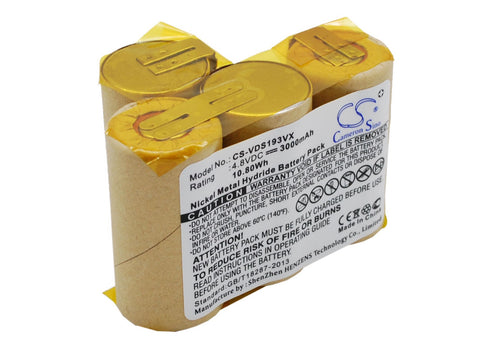 Vileda AS-193E9A Battery 4.8V 3000mAh - Compatible Replacement