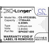 VeriFone IPAY E285 Battery 3.8V 1750mAh - Compatible Replacement
