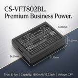 VeriFone 802B-WW-M05 Battery 7.4V 1800mAh - Compatible Replacement