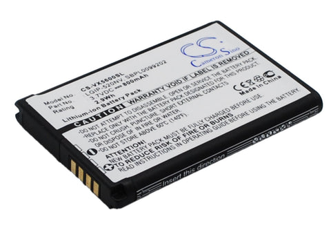 Verizon Cosmos Touch VN270 Battery 3.7V 800mAh Li-Ion - Compatible Replacement