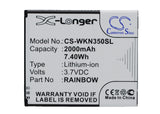 Wiko N350 Battery 3.7V 2000mAh - Compatible Replacement