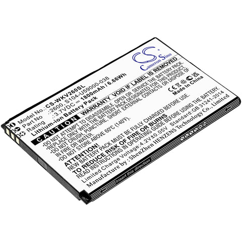 Wiko Sunny 2 Plus Battery 3.7V 1800mAh Li-Ion - Compatible Replacement