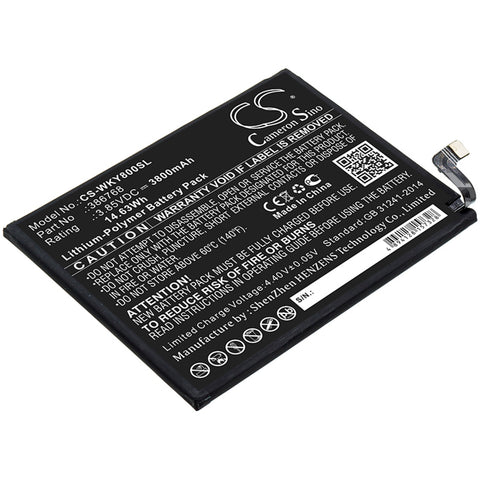 Wiko W-V720 Battery 3.85V 3800mAh - Compatible Replacement