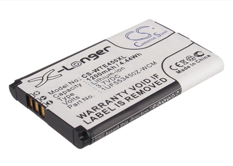 Bamboo 1UF553450Z-WCM Battery 3.7V 1200mAh Li-Ion - Compatible Replacement