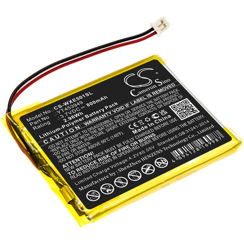 Wexler E5001 Battery 3.7V 800mAh Li-Polymer - Compatible Replacement