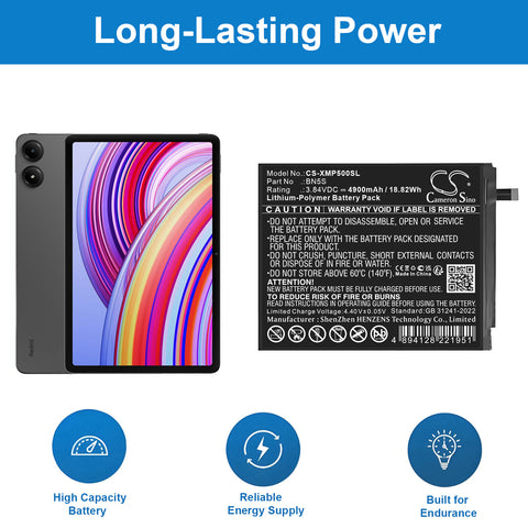 Redmi Pad Pro Battery 3.84V 4900mAh - Compatible Replacement