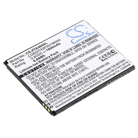ZTE Blade A460 Battery 3.8V 1800mAh - Compatible Replacement