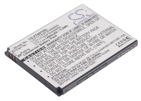Virgin Mobile Awe N800 Battery 3.7V 1400mAh - Compatible Replacement